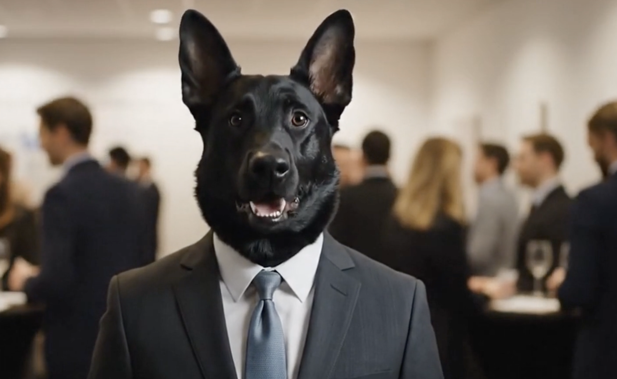 Jose, a professional black Labrador wearing a rugged field vest